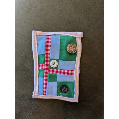 Abstract Textile Piece aceo art card thumbnail 1