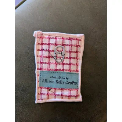Abstract Textile Piece aceo art card thumbnail 2