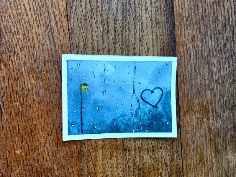 <3 aceo art card