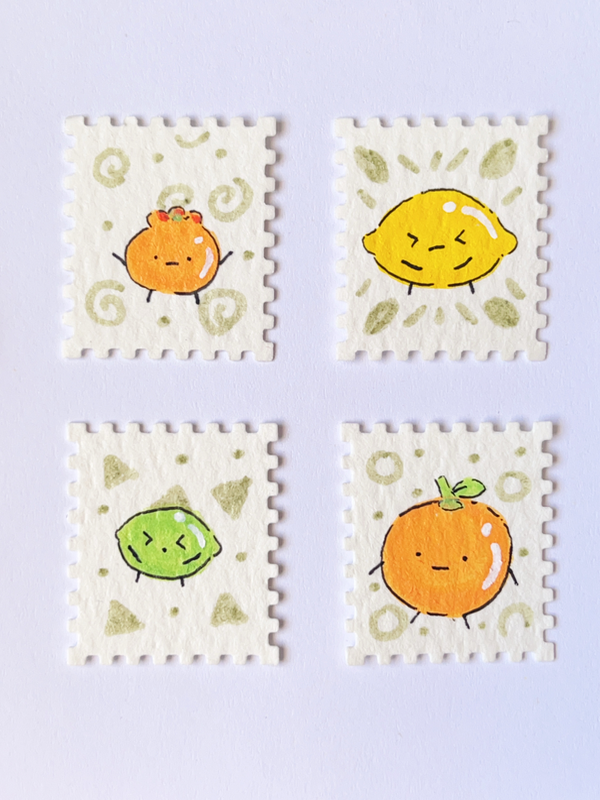 Citrus Fam aceo art card