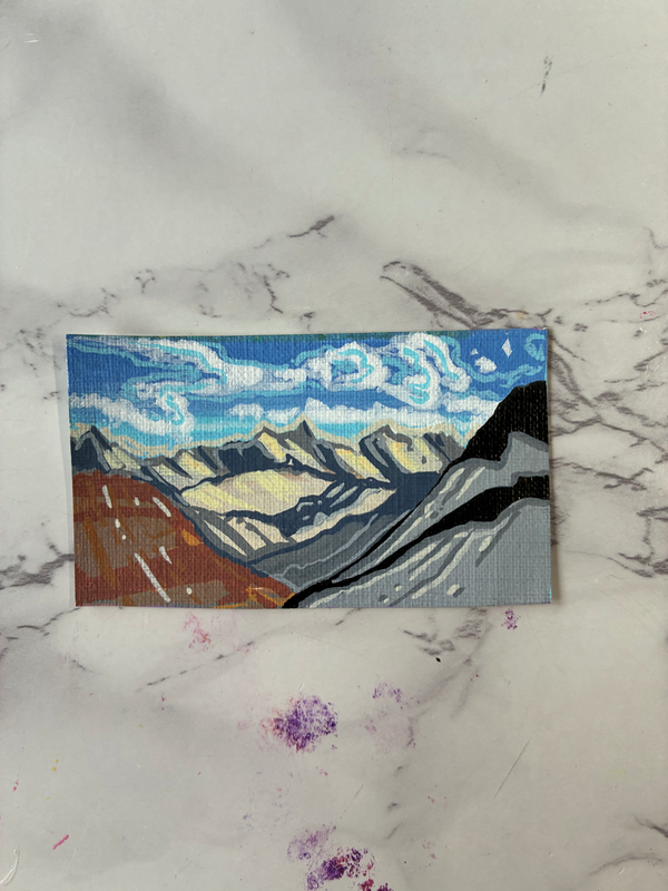Mountains On Mountains aceo art card