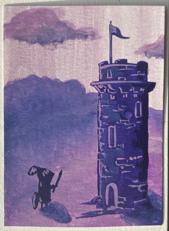 Bravery aceo art card