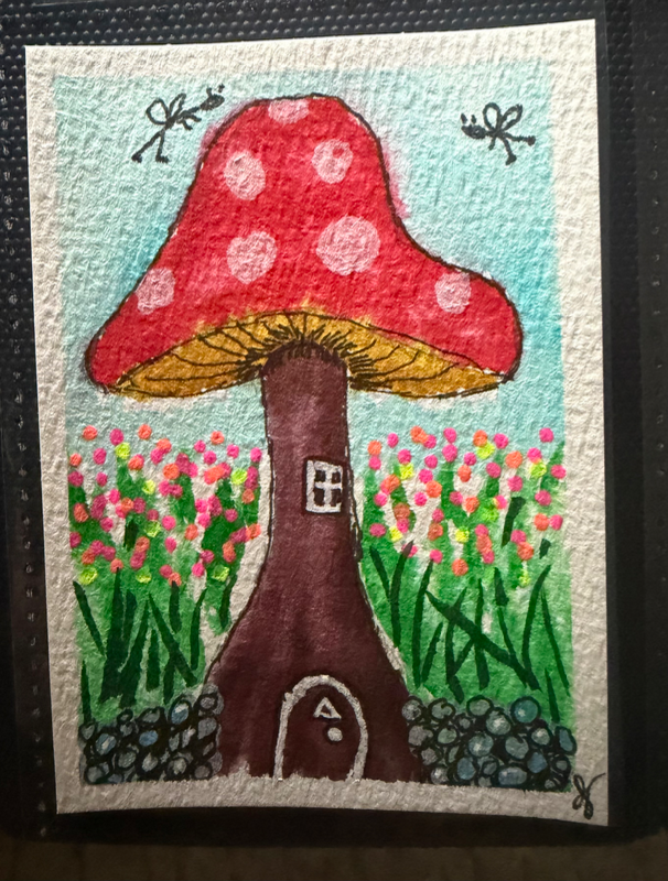 Fairy Garden aceo art card
