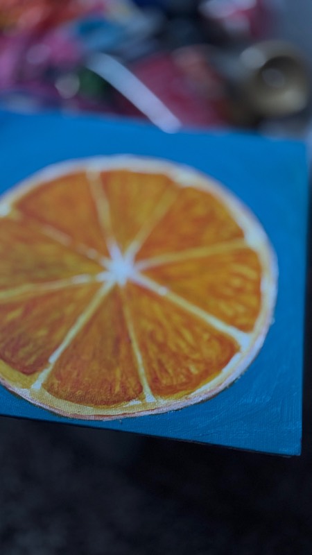 Orange Sunshine aceo art card