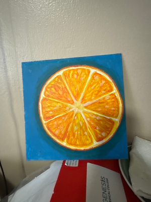 Orange Sunshine aceo art card thumbnail 2