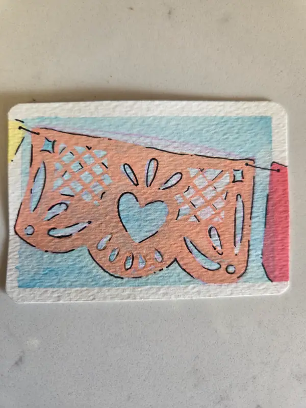 Papel de my corazon aceo art card