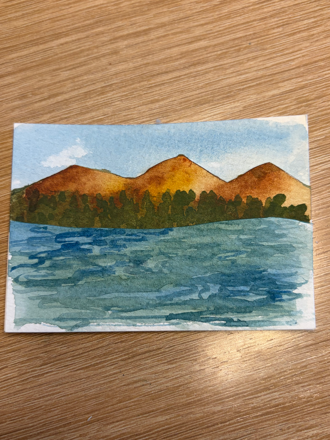 Lake McDonald aceo art card
