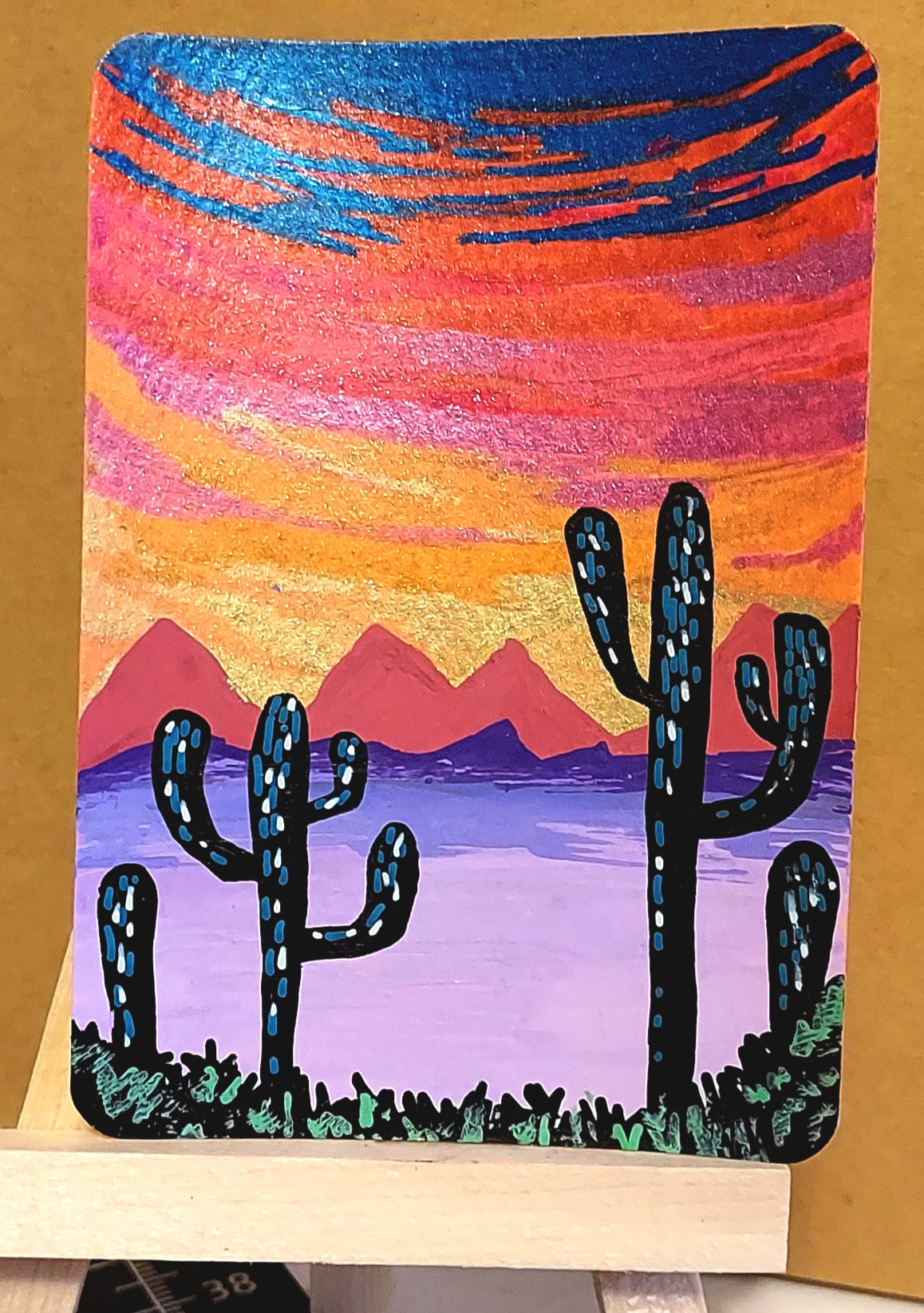 Desert Beauty aceo art card