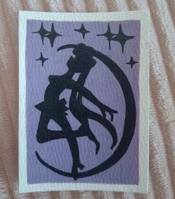 Sailor Moon Silhouette aceo art card