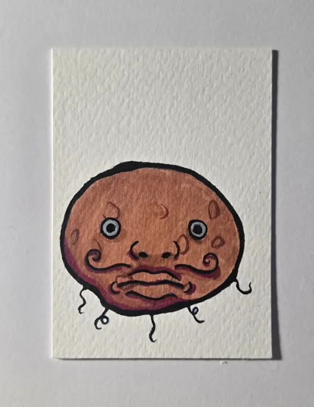 Homer Potato / Rhythm Heaven 2/3 aceo art card