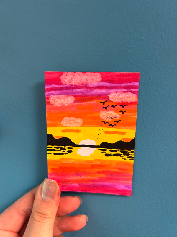Sunset Paradise aceo art card