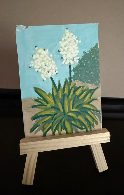 Yucca (damaged) ACEO aceo art card