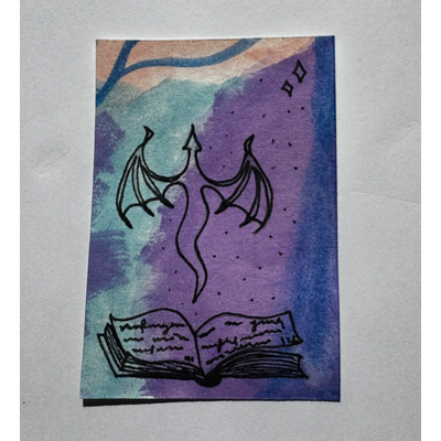 Is This the Real Life? aceo art card thumbnail 2