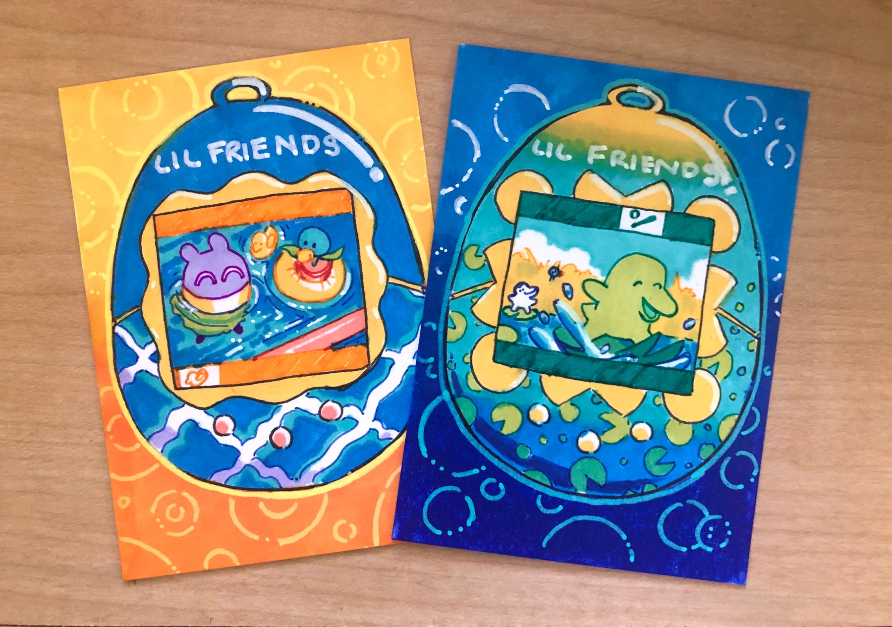 “Lil Friends” Bundle (“Kuchipatchi” and “Maskutchi”) aceo art card