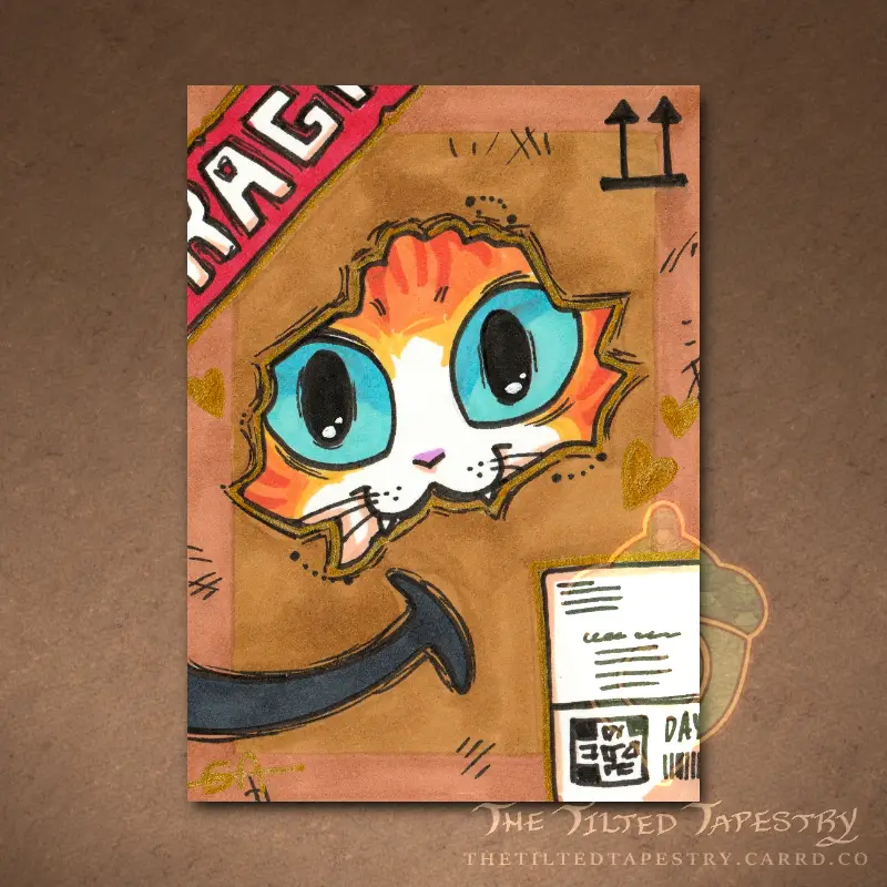 Nibble (Cats Cats Cats 2 Collection) aceo art card