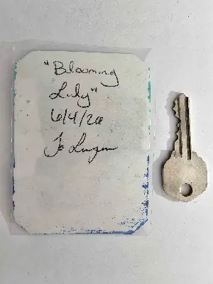 Blooming Lily aceo art card thumbnail 3