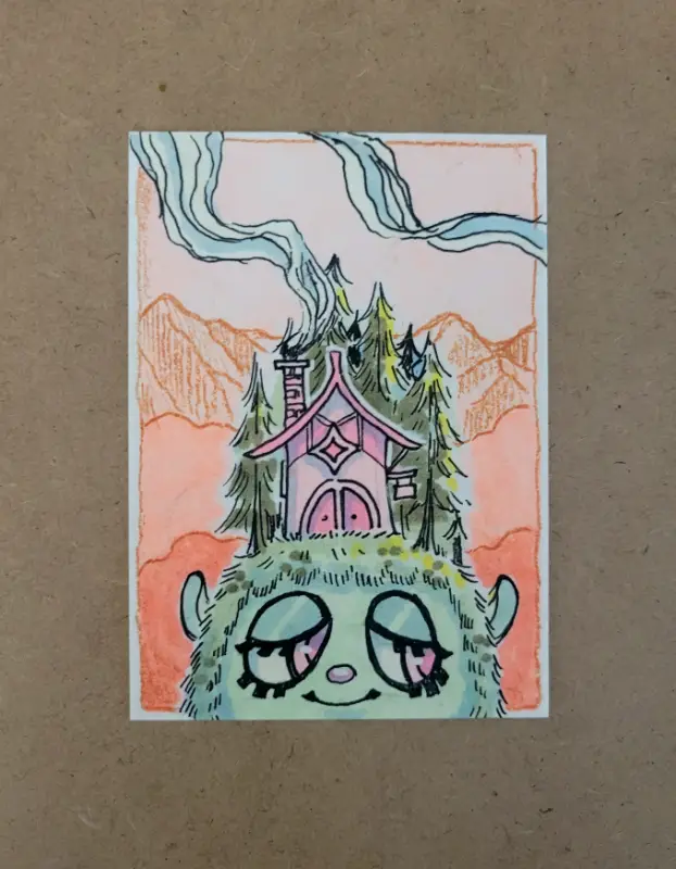 A Cozy Home aceo art card