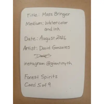 Moss Bringer Forest Sprite Card 5 of 9 aceo art card thumbnail 2