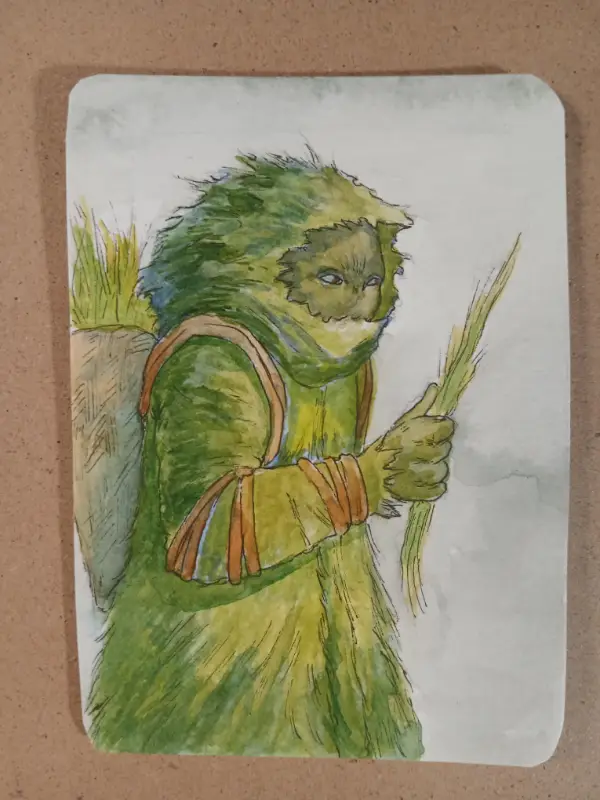Moss Bringer Forest Sprite Card 5 of 9 aceo art card