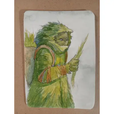 Moss Bringer Forest Sprite Card 5 of 9 aceo art card thumbnail 1