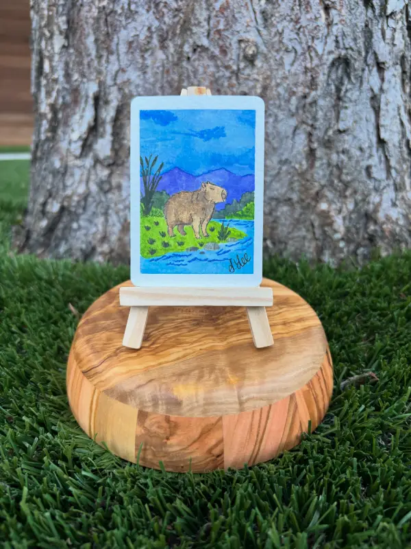 Caby Zen aceo art card