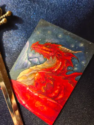 Vaeldrith - Original Dragon ACEO - The Ancient Bloodline Series aceo art card thumbnail 4