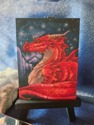 Vaeldrith - Original Dragon ACEO - The Ancient Bloodline Series aceo art card thumbnail 5