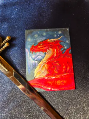 Vaeldrith - Original Dragon ACEO - The Ancient Bloodline Series aceo art card thumbnail 1