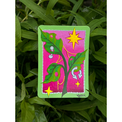 Pierced Plant “Not Just A Phase” aceo art card thumbnail 1
