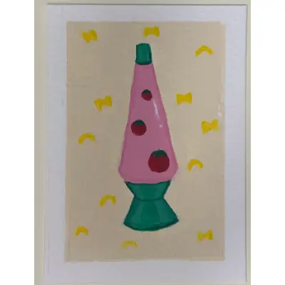 Pasta Lava Lamp Limited Collection aceo art card thumbnail 1