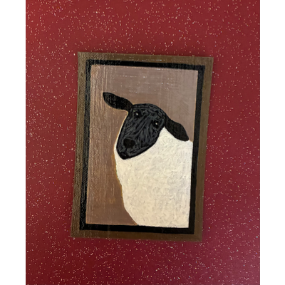Panda of the Pasture aceo art card thumbnail 1