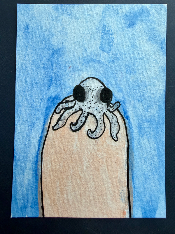 Otis | The Mini Octopus aceo art card