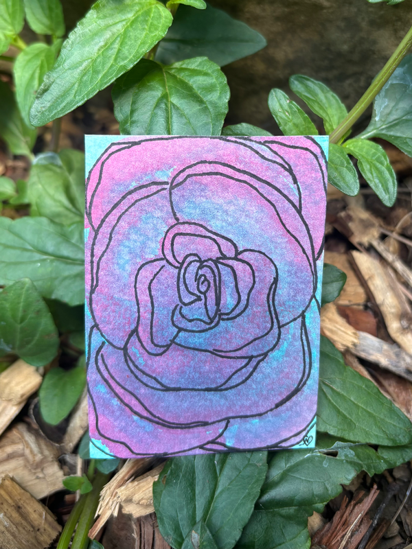 Rose 01 aceo art card
