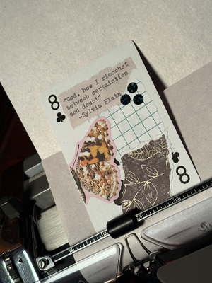 Quote Card #93 by Mazerzine Butterfly Sylvia Plath aceo art card thumbnail 2