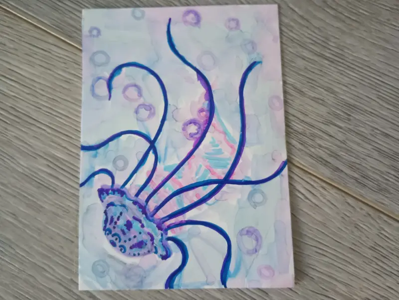 Jellyfish - Soul of a Mermaid aceo art card