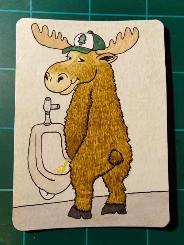 Big Stream Bruce! aceo art card