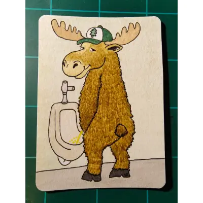 Big Stream Bruce! aceo art card thumbnail 1