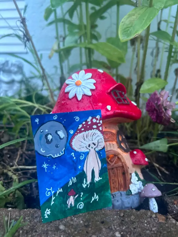 "Gloomy Sees Double?" aceo art card