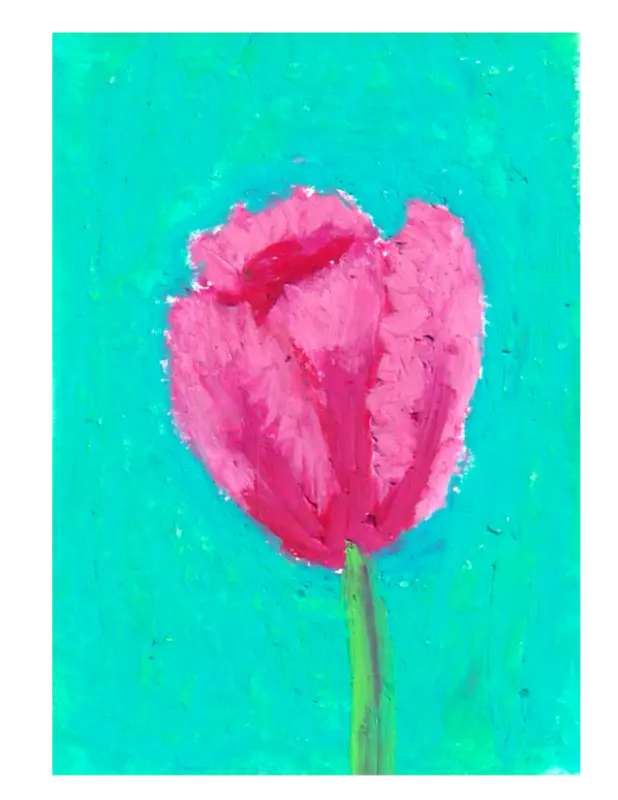 Tulip aceo art card