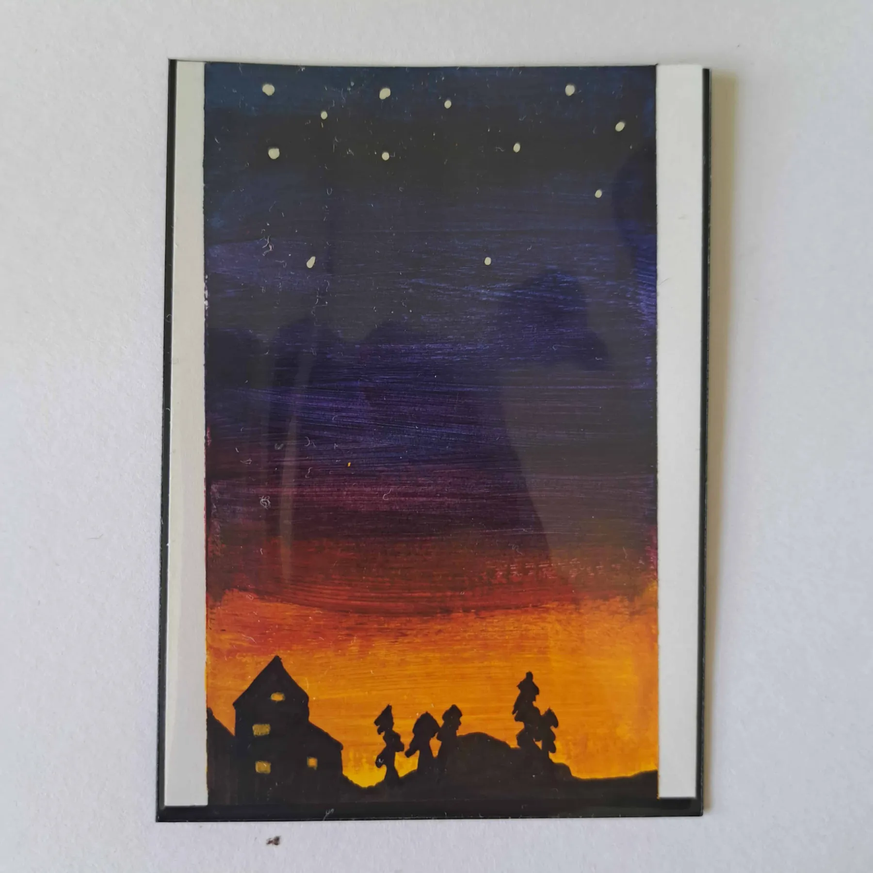 Sunset I aceo art card