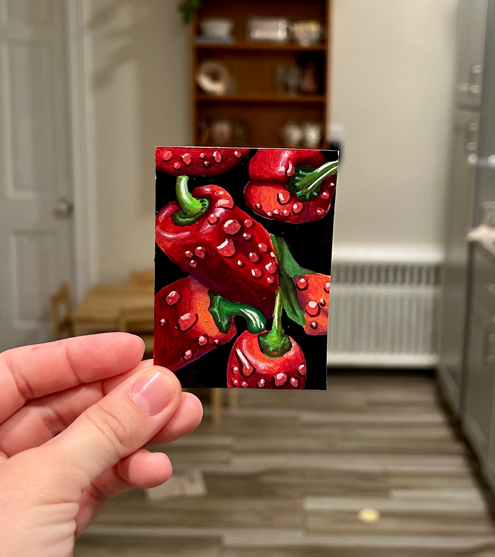 Pepper Gems aceo art card