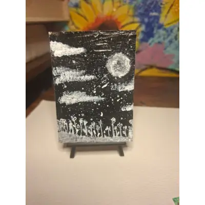 Noir nightsky aceo art card thumbnail 2