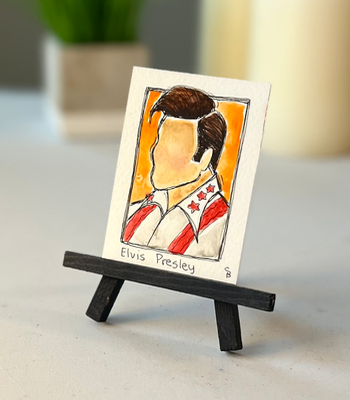 Elvis Presley aceo art card thumbnail 1