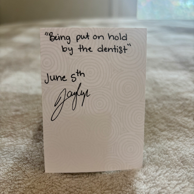 Being Put on Hold by the Dentist aceo art card thumbnail 2