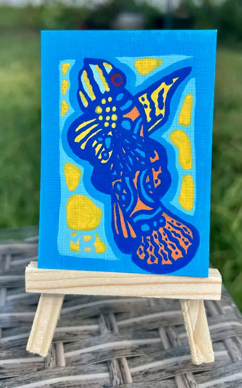 Bold Dragonet aceo art card