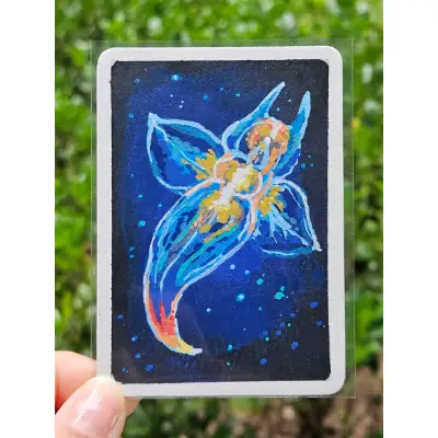 Sea Angel aceo art card thumbnail 2