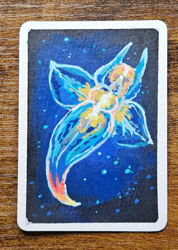 Sea Angel aceo art card