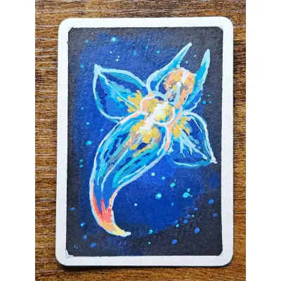 Sea Angel aceo art card thumbnail 1