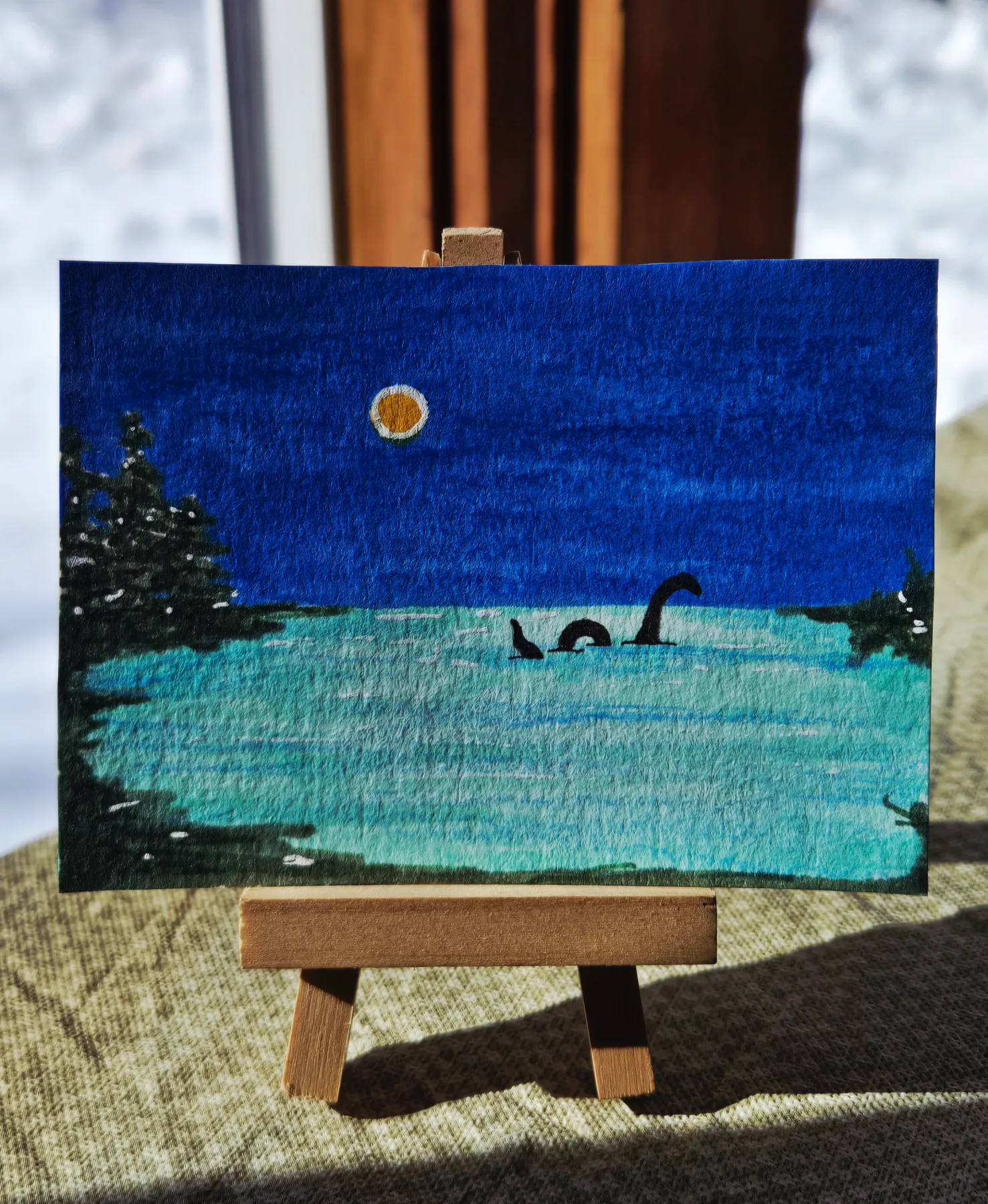 Nessy aceo art card