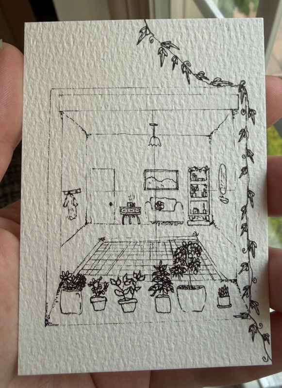 Window Collection #4 aceo art card